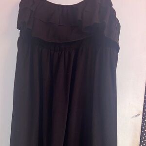 SHEIN Black Strapless Dress